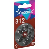 Батарейка КОСМОС KOCZA-312BL6 (ZA312, 6 шт.)
