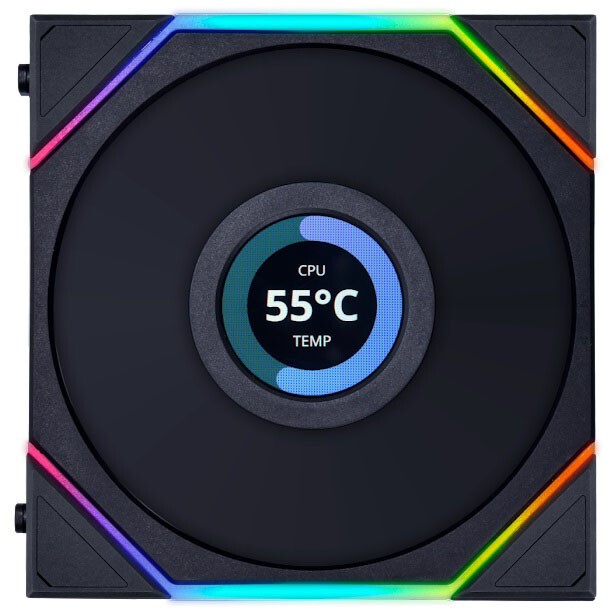Вентилятор для корпуса Lian Li UNI Fan TL LCD 120 Black - G99.12TLLCD1B.R0/12TLLCD1B.00