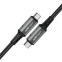 Кабель USB Type-C - USB Type-C, 1м, ACEFAST C1-09 Black/Grey - AF-C1-09-GY - фото 2