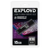 USB Flash накопитель 16Gb Exployd 670 Black (EX-16GB-670-Black)