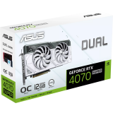 Видеокарта NVIDIA GeForce RTX 4070 Super ASUS 12Gb OC (DUAL-RTX4070S-O12G-WHITE)