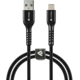 Кабель USB - Lightning, 0.5м, Lyambda LAL05-BK