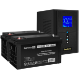 ИБП + батарея ExeGate SineTower SZ-1000.LCD.AVR.2SH.1C13.USB + 2x DT 12120 (120Ач) (EX296806RUS)