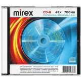 Диск CD-R Mirex 700Mb 48x Slim Case (1шт) (UL120051A8S)