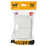 Электрическая розетка IEK BRITE BR-R26-16-44-K01-F