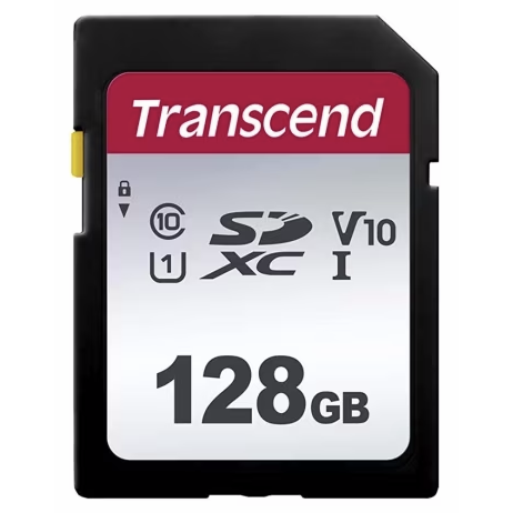 Карта памяти 128Gb SD Transcend  (TS128GSDC300S)