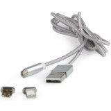Кабель USB - microUSB/Lightning, 1м, Gembird CC-USB2-AMLM3-1M