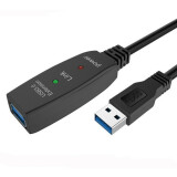 Кабель удлинительный USB A (M) - USB A (F), 15м, AOpen ACU827A-15M