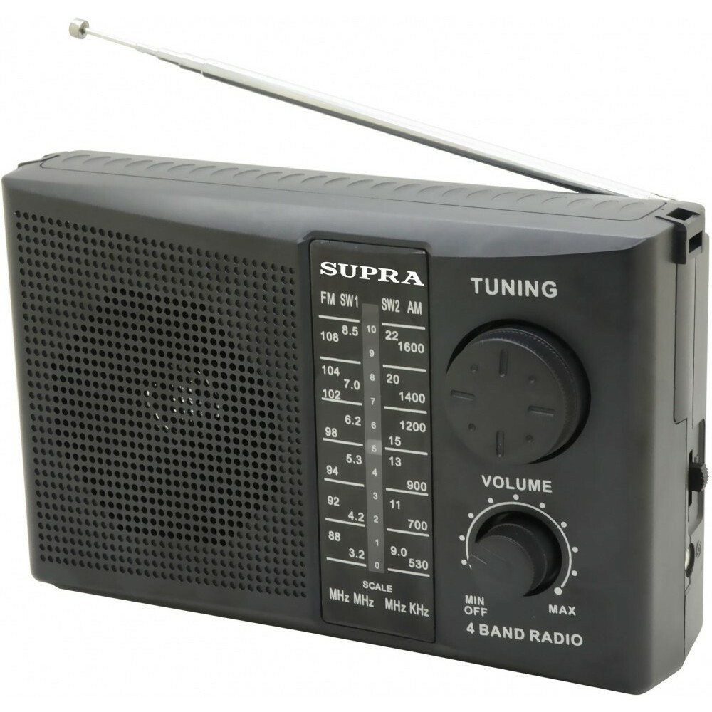 Радиоприёмник Supra ST-10 Black