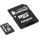 Карта памяти 128Gb MicroSD SmartBuy + SD адаптер (SB128GBSDCL10-01)