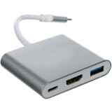 Переходник USB Type-C - HDMI/USB3.0/USB Type-C, Telecom TUC010