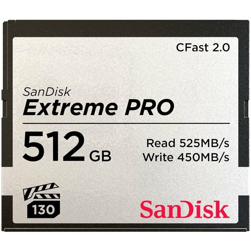 Карта памяти 512Gb CFast SanDisk Extreme Pro (SDCFSP-512G-G46D)