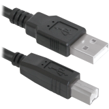 Кабель USB A (M) - USB B (M), 1.8м, Defender USB04-06 (83763)