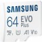 Карта памяти 64Gb MicroSD Samsung EVO Plus + SD адаптер (MB-MC64KA) - фото 6