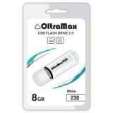 USB Flash накопитель 8Gb OltraMax 230 White (OM-8GB-230-White)
