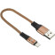 Кабель USB - Lightning, 0.15м, Digma LIGHT-0.15M-BR - LIGHT-0.15M-BR/1080148 - фото 2
