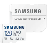 Карта памяти 128Gb MicroSD Samsung EVO Plus + SD адаптер (MB-MC128KA)