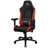 Игровое кресло Aerocool CROWN Leatherette Black Red (4711099471195)