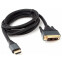 Кабель HDMI - DVI, 1.8м, Gembird CC-HDMI-DVI-4K-6