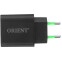 Сетевое зарядное устройство Orient PU-C20W Black - фото 4