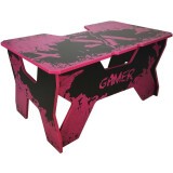 Игровой стол Generic Comfort Gamer 2 Black/Violet (GAMER2/VS/NV)