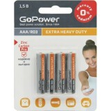 Батарейка GoPower (AAA, 4 шт) (00-00015595)