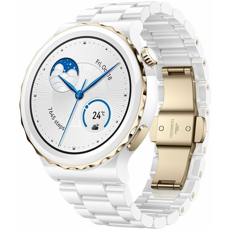 Умные часы Huawei Watch GT 3 Pro Ceramic White (FRIGGA-B19) - 55028859