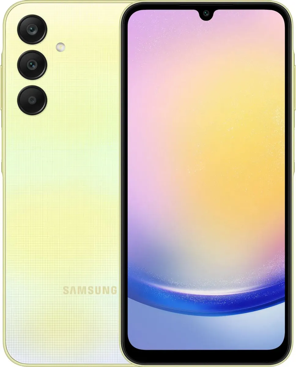 Смартфон Samsung Galaxy A25 8/256Gb Yellow (SM-A256EZYHCAU): купить в  интернет магазине Регард Москва: цена, характеристики, описание, отзывы