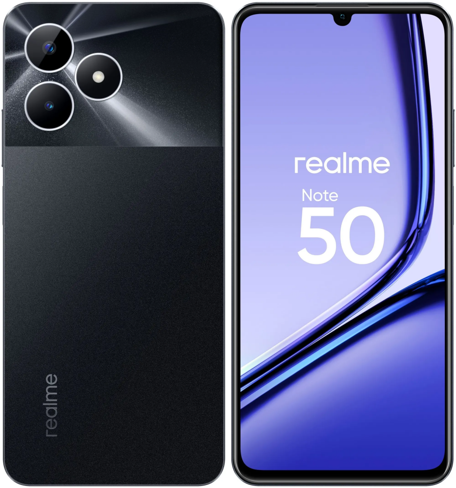 Смартфон Realme Note 50 4/128Gb Black: купить в интернет магазине Регард  Москва: цена, характеристики, описание, отзывы