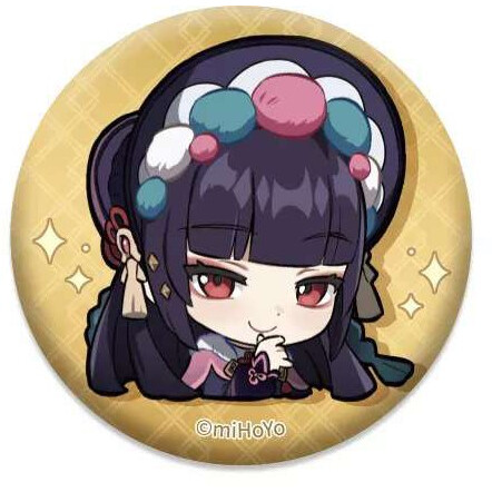 Значок miHoYo Genshin Impact Chibi Expressions Character Can Badge ...