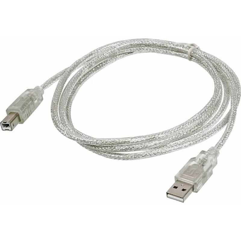 Какие провода для подключения принтера Кабель USB A (M) - USB B (M), 3м, Buro USB2.0-AM/BM-3-TRANS: купить в интернет м