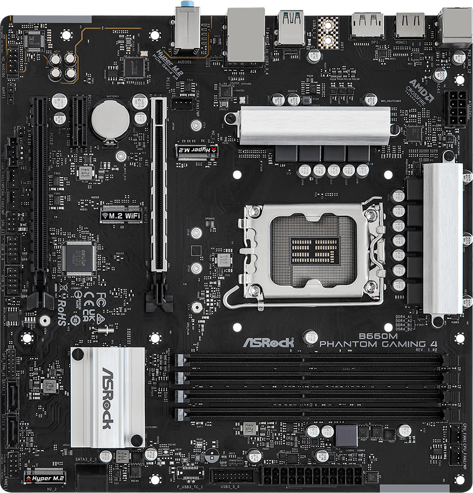 ASRock B660M Phantom Gaming 4 LGA1700 - PCパーツ