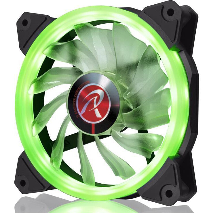 Вентилятор для корпуса Raijintek Iris 12 Green (0R400042)