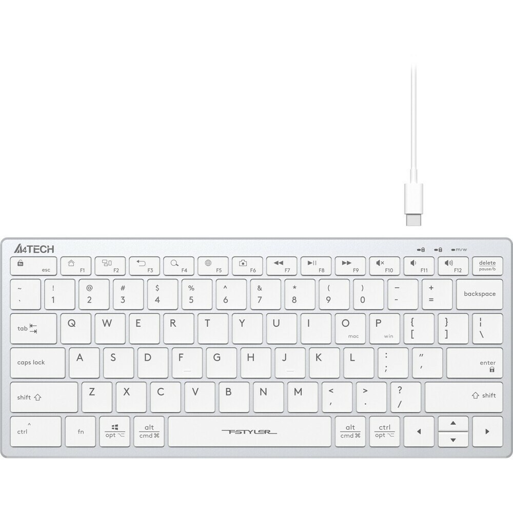 Клавиатура проводная a4tech fstyler. Клавиатура a4tech FSTYLER fx60 серый USB Slim led (fx60 Grey / White).