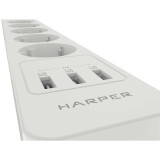 Сетевой фильтр Harper UCH-530 White