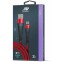 Кабель USB - USB Type-C, 1м, BoraSCO 50184 Red - фото 3