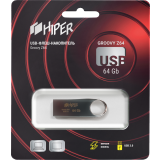 USB Flash накопитель 64Gb HIPER Groovy Z64 Titan (HI-USB364GBU279S)