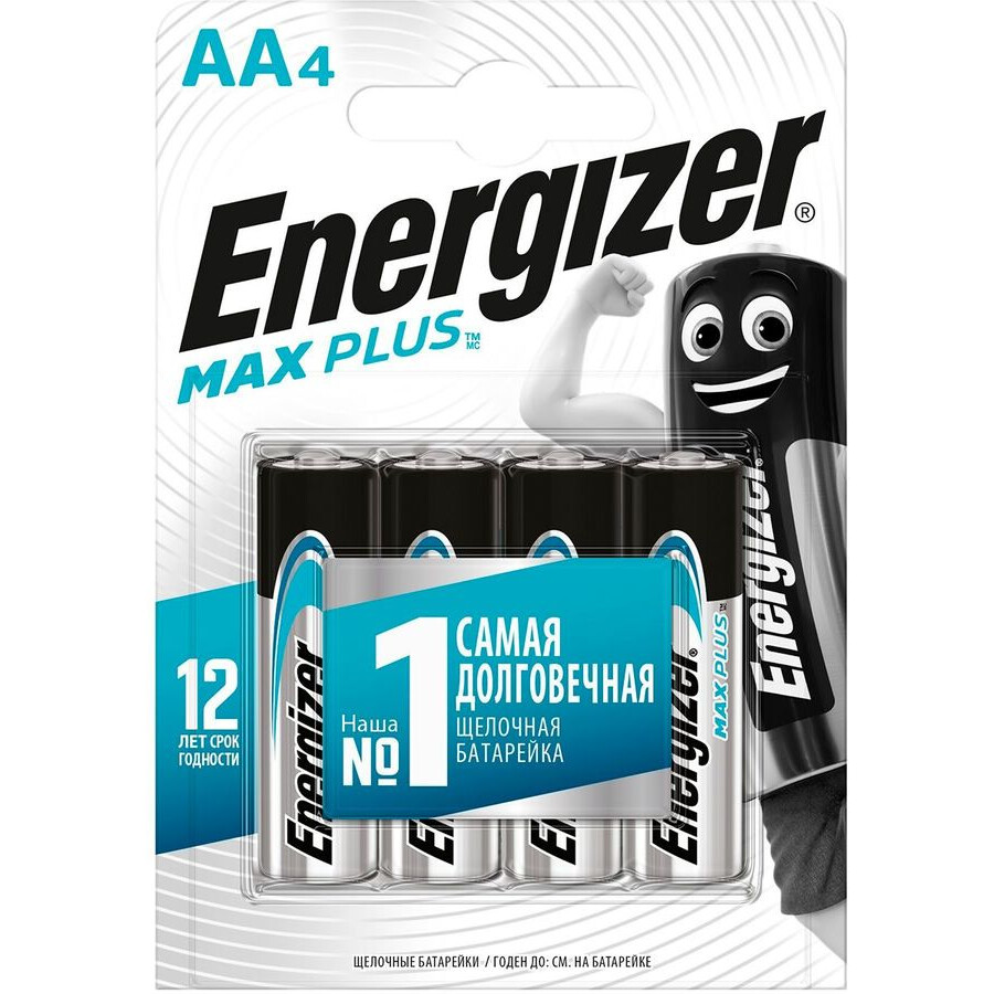 Батарейка Energizer Max Plus (AA, 4 шт.) - E301325003