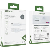 Кабель USB A (M) - microUSB B (M), 1.2м, ACEFAST C3-09 White (AF-C3-09-WH)