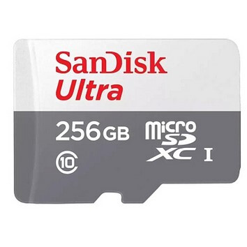 Карта памяти 256Gb MicroSD SanDisk Ultra (SDSQUNR-256G-GN3MN)