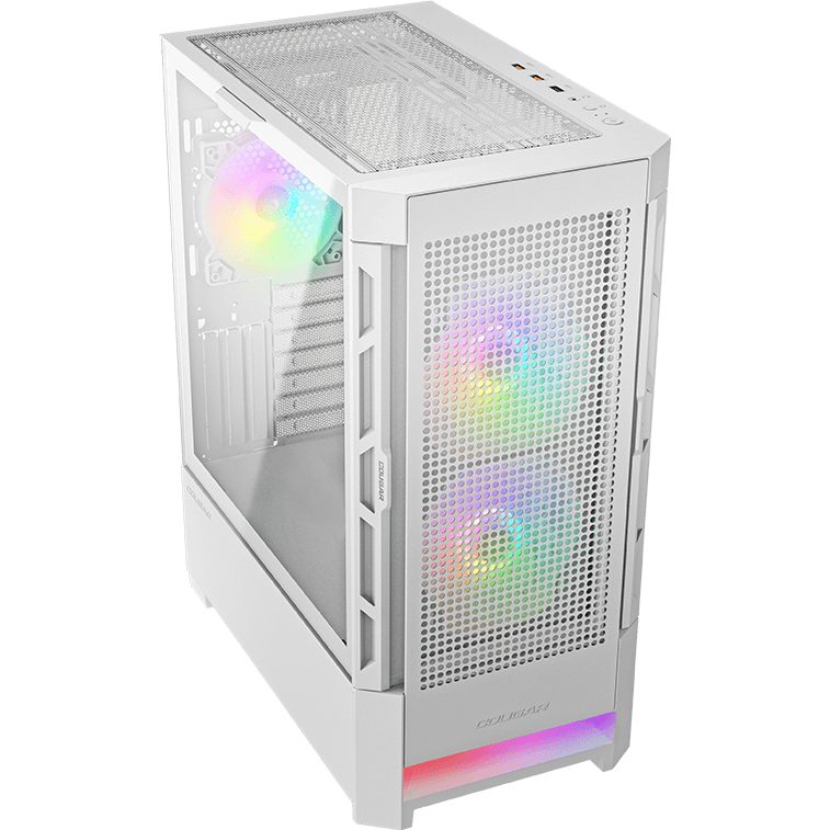 Корпус cougar rgb. Корпус cougar Airface RGB White. Корпус cougar Airface RGB White, 2х140мм + 1x120mm ARGB Fan, ARGB Fan Hub, без БП, белый, ATX. Cougar Airface RGB White белый. Корпус cougar Duoface RGB White белый.