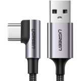 Кабель USB - USB Type-C, 2м, UGREEN US284 Grey (50942)