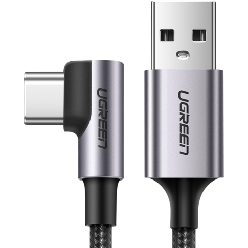 Кабель USB - USB Type-C, 2м, UGREEN US284 Grey - 50942