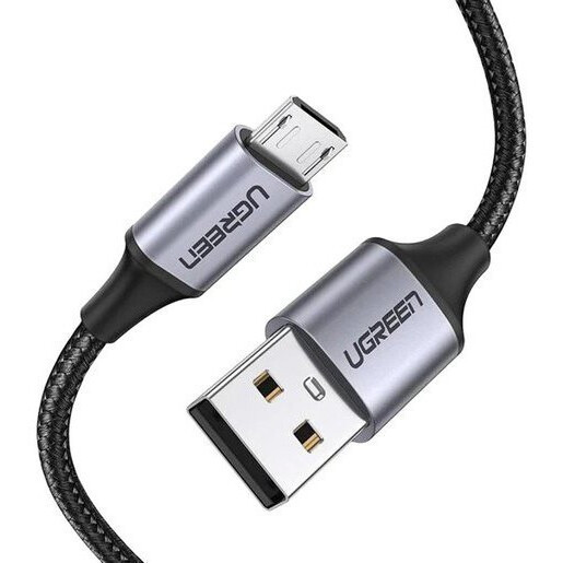 Кабель USB A (M) - microUSB B (M), 1м, UGREEN US290 Black - 60146