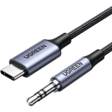 Кабель USB Type-C - 3.5 Jack, 1м, UGREEN CM450 Black (20192)