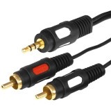 Кабель 3.5 Jack (M) - 2x RCA (M), 5м, Rexant 17-4235