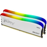 Оперативная память 32Gb DDR4 3600MHz Kingston Fury Beast RGB White (KF436C18BWAK2/32) (2x16Gb KIT)