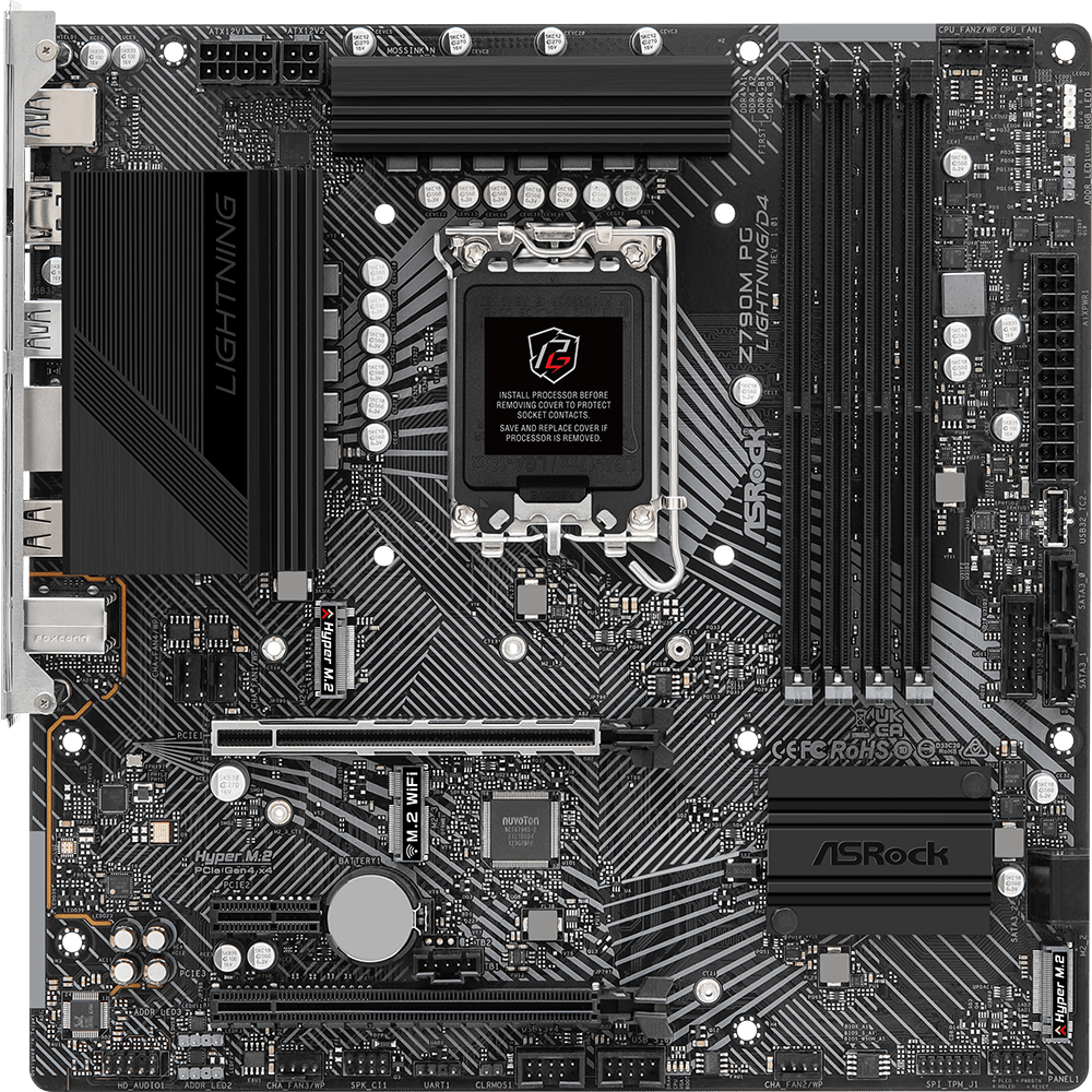 Материнская плата ASRock Z790M PG Lightning/D4