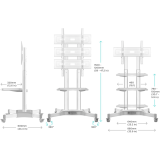 Мобильная стойка Onkron TS1351 White