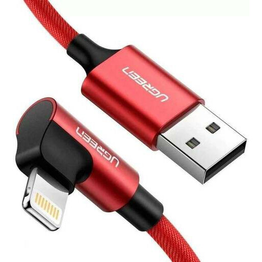 Кабель USB - Lightning, 1м, UGREEN US299 Red - 60555